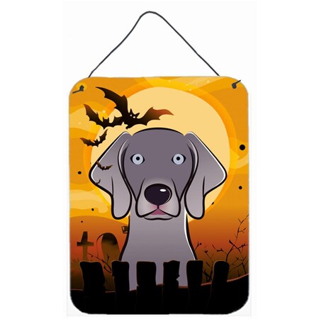 Carolines Treasures Halloween Weimaraner Wall and Door Hanging Prints BB1789DS1216